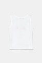 United Colors of Benetton top bawełniany dziecięcy 3I1XGH012.P.Seasonal biały SS25