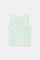 United Colors of Benetton top din bumbac pentru copii 3I1XGH012.P.Seasonal turcoaz SS25