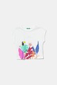Detské bavlnené tričko United Colors of Benetton nášivka biela 3I1XG10JH.P.Seasonal