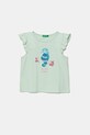 United Colors of Benetton t-shirt bawełniany dziecięcy nadruk turkusowy 3I1XG10JK.P.Seasonal