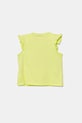 United Colors of Benetton tricou de bumbac pentru copii 3I1XG10JK.P.Seasonal verde SS25