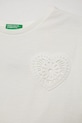 Dziewczynka United Colors of Benetton t-shirt dziecięcy 3JFAC10PD.G.Seasonal biały