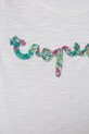 Fete United Colors of Benetton tricou de bumbac pentru copii 38V4G10JI.P.Seasonal alb