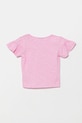 DÍVKA Dětské bavlněné tričko United Colors of Benetton 38V4G10JI.P.Seasonal růžová