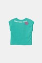 United Colors of Benetton gyerek pamut póló x Disney 3JERC10P2.G.Seasonal türkiz SS25