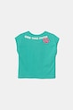 Детская хлопковая футболка United Colors of Benetton x Disney 3JERC10P2.G.Seasonal бирюзовый SS25