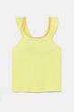 United Colors of Benetton top dziecięcy z elastanem zielony 366NCH01X.G.Seasonal