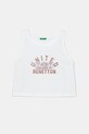 United Colors of Benetton top din bumbac pentru copii print alb 3I1XCH01Z.G.Seasonal