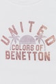 Dziewczynka United Colors of Benetton top bawełniany dziecięcy 3I1XCH01Z.G.Seasonal biały