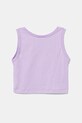 Detský bavlnený top United Colors of Benetton 3I1XCH01Z.G.Seasonal fialová SS25