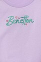Dievča Detský bavlnený top United Colors of Benetton 3I1XCH01Z.G.Seasonal fialová