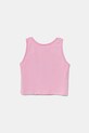 Detský bavlnený top United Colors of Benetton 3I1XCH01Z.G.Seasonal ružová SS25