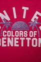 Дівчинка Дитячий бавовняний топ United Colors of Benetton 3I1XCH01Z.G.Seasonal рожевий