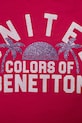 Dziewczynka United Colors of Benetton top bawełniany dziecięcy 3I1XCH01Z.G.Seasonal różowy
