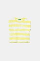 United Colors of Benetton tricou de bumbac pentru copii cu modele galben 3SL3C10OW.G.Seasonal