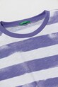 Dievča Detské bavlnené tričko United Colors of Benetton 3SL3C10OW.G.Seasonal fialová