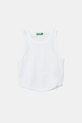 Παιδικό βαμβακερό τοπ United Colors of Benetton βαμβάκι λευκό 31H3CH01F.G.Reproposed