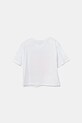 Дитяча бавовняна футболка United Colors of Benetton 35RYC10OZ.G.Seasonal білий SS25
