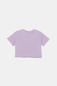 Παιδικό βαμβακερό μπλουζάκι United Colors of Benetton 35RYC10OZ.G.Seasonal μωβ SS25