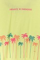 Fete United Colors of Benetton tricou de bumbac pentru copii 35RYC10OZ.G.Seasonal verde