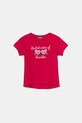 United Colors of Benetton tricou de bumbac pentru copii imprimeu roz 3I1XG10JB.P.Seasonal