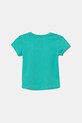 United Colors of Benetton t-shirt bawełniany dziecięcy 3I1XG10JB.P.Seasonal turkusowy SS25