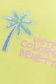 Fete United Colors of Benetton tricou de bumbac pentru copii 3I1XG10JB.P.Seasonal verde