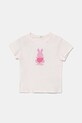 Dětské bavlněné tričko United Colors of Benetton kulatý růžová 3I1XA1067.W.Seasonal