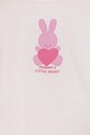 DÍVKA Dětské bavlněné tričko United Colors of Benetton 3I1XA1067.W.Seasonal růžová