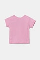 United Colors of Benetton tricou din bumbac pentru bebeluși 3I1XA1067.W.Seasonal roz SS25
