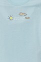 Dziewczynka United Colors of Benetton t-shirt bawełniany niemowlęcy 3I1XA1067.W.Seasonal niebieski