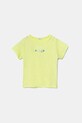 United Colors of Benetton tricou din bumbac pentru bebeluși print verde 3I1XA1067.W.Seasonal