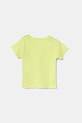 Детская хлопковая футболка United Colors of Benetton 3I1XA1067.W.Seasonal зелёный SS25