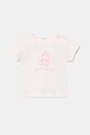 United Colors of Benetton tricou din bumbac pentru bebeluși print roz 3I1XA1069.G.W.Seasonal