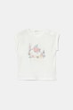 United Colors of Benetton t-shirt bawełniany niemowlęcy nadruk biały 3I1XA106A.G.W.Seasonal