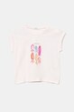 United Colors of Benetton tricou din bumbac pentru bebelusi print roz 3I1XA106A.G.W.Seasonal