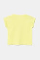 Pamučna majica kratkih rukava za bebe United Colors of Benetton 3I1XA106A.G.W.Seasonal zlatna SS25