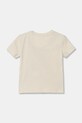 Дитяча бавовняна футболка Calvin Klein Jeans IN0IN00261.PPYA бежевий SS25
