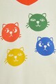 Дитяча бавовняна футболка Mini Rodini Cool cats бежевий 2512012611