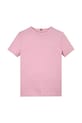Tommy Hilfiger t-shirt bawełniany dziecięcy KS0KS00594.74.122.PPYA różowy SS25