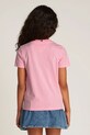 Дитяча бавовняна футболка Tommy Hilfiger рожевий KS0KS00594.74.122.PPYA