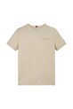 Dječja pamučna majica kratkih rukava Tommy Hilfiger KS0KS00594.74.122.PPYA bež SS25