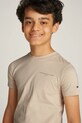 Dječja pamučna majica kratkih rukava Tommy Hilfiger KS0KS00594.74.122.PPYA bež