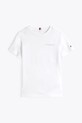 Детская хлопковая футболка Tommy Hilfiger KS0KS00594.122.176.PPYA белый SS25