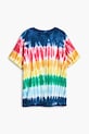 Băieți Desigual tricou de bumbac pentru copii 25SBTK07 galben