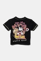 Otroška bombažna kratka majica Desigual x Disney 25SBTK11 črna SS25
