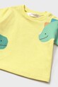 Băieți Mayoral Newborn tricou din bumbac pentru bebelusi 1037.1Q.Newborn.PPYH galben