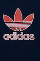 Дитяча бавовняна футболка adidas Originals темно-синій JC9117