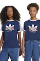 adidas Originals t-shirt bawełniany dziecięcy nadruk granatowy JD0389