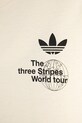 Детская хлопковая футболка adidas Originals бежевый JD1279
